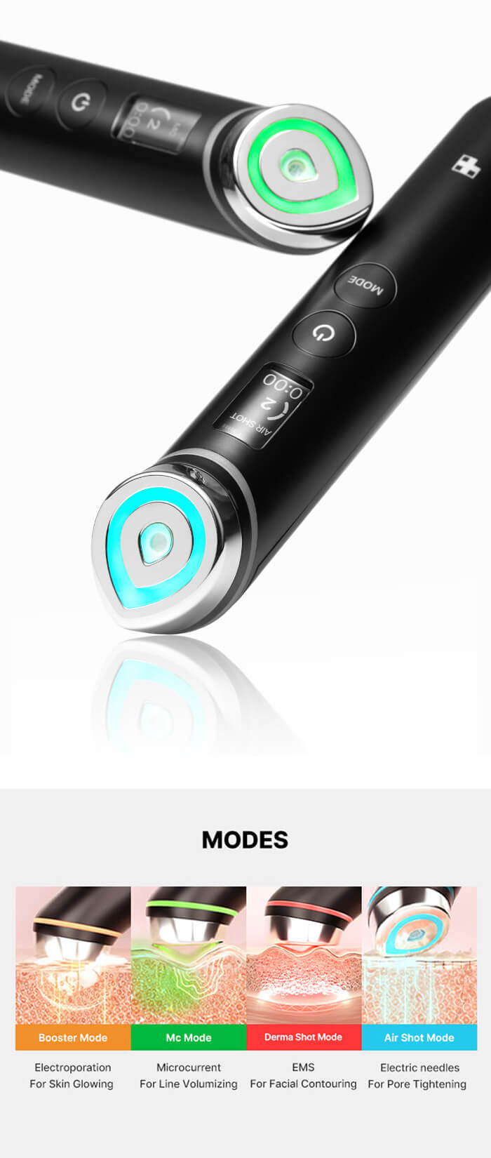 Medicube Age-R Booster Pro Black - Shop online now | Aiya Beauty Care