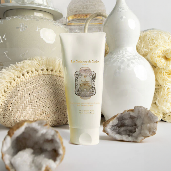 La Sultane De Saba Taj Palace Rose Musk Incense Silk Protein Scrub